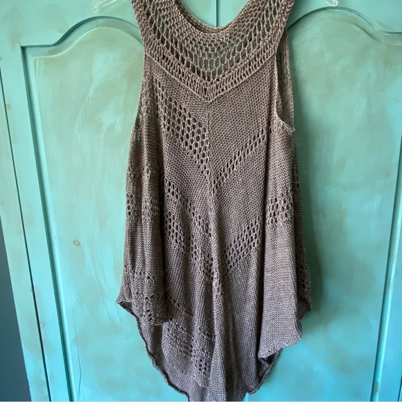 Free people oversized boho knit sleeveless top - Picture 6 of 6
